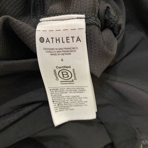 ATHLETA Black Venture Out Built-in Shorts Sleeveless Mini Dress SZ 4 - Picture 6 of 9